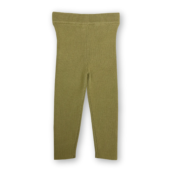 Organic Ribbed Essential Leggings Sage