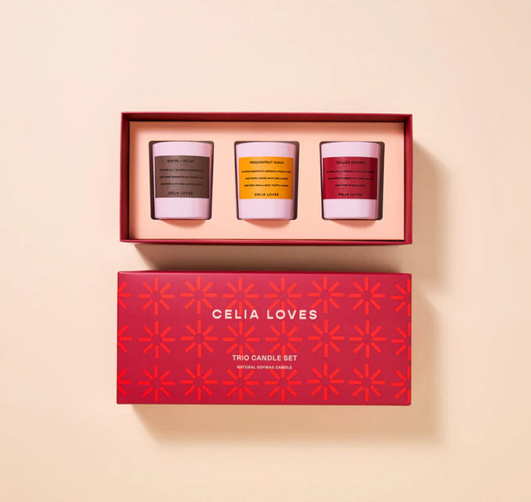 The European Holiday Trio Candle Set