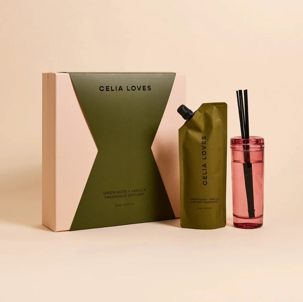 Diffuser Gift Set - Green Moss + Vanilla