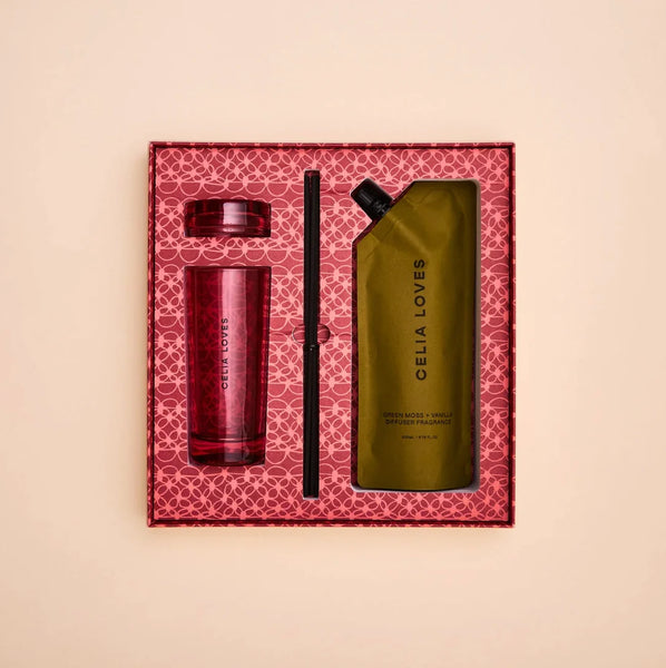 Diffuser Gift Set - Green Moss + Vanilla