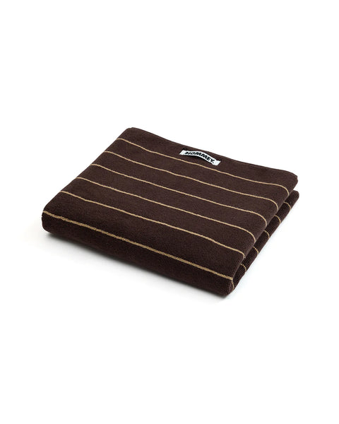Bath Towels Espresso Pinstripe