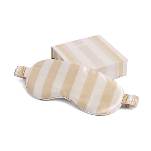 Silk Eye Mask Biscotto Stripes