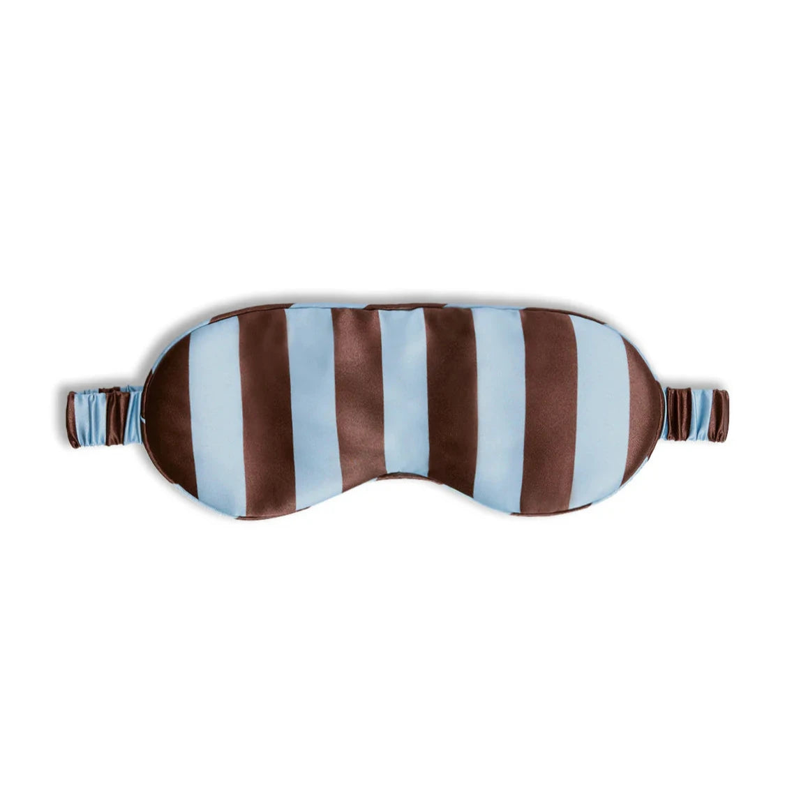 Silk Eye Mask Iced Chocolate Stripes