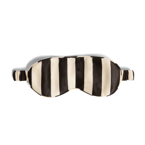 Silk Eye Mask Vanilla Bean Stripes