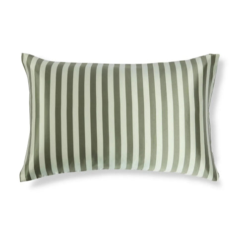 Silk Pillowcase Wasabi Stripes