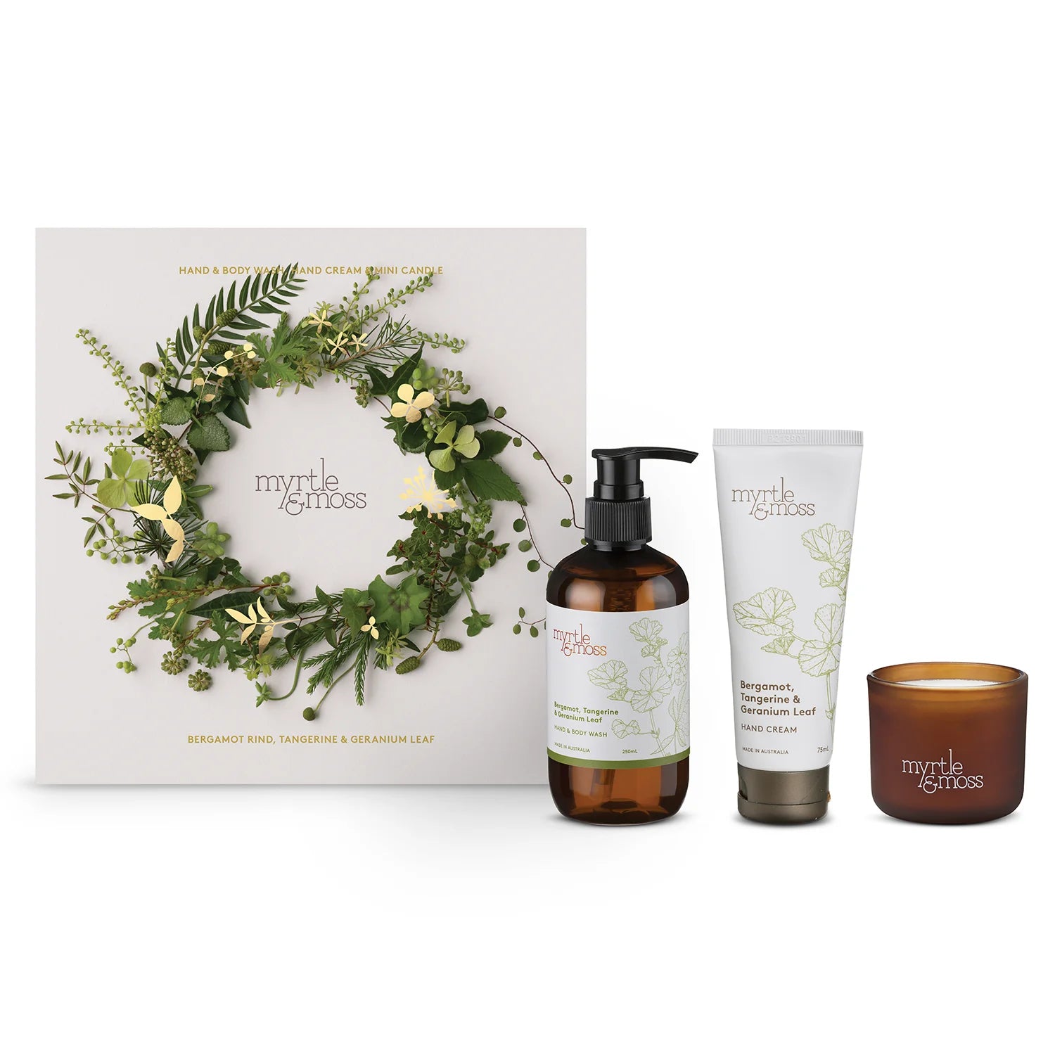 Bergamot, Tangerine & Geranium Leaf Trio Gift Pack