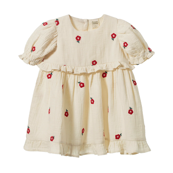 Valentina Dress Red Flora