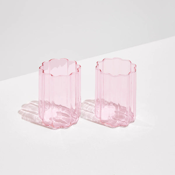 Two x Wave Glasses Pink