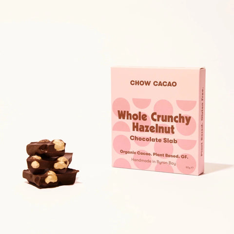 Whole Crunchy Hazelnut Chocolate Slab 80g