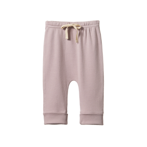 Cotton Drawstring Pants Lilac