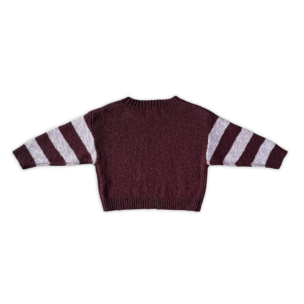 Bloom Knit Pullover Plum