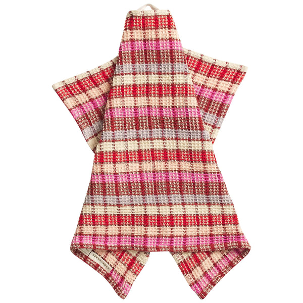 Stela Check Tea Towel Pansy