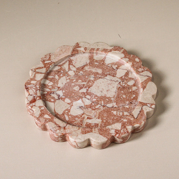 Calile Tray Pink Lagoon Marble