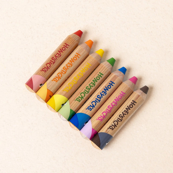 Coloured Beeswax Pencils - Little Learner 7 pack