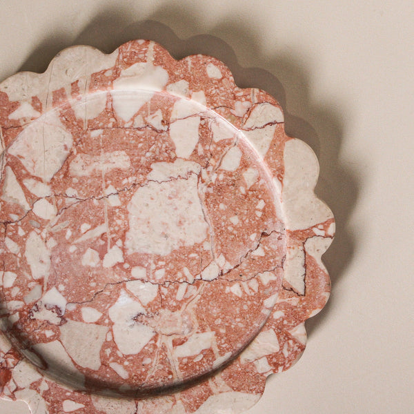 Calile Tray Pink Lagoon Marble