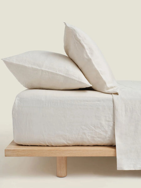 Linen Pillowcase Set of 2 in Cream
