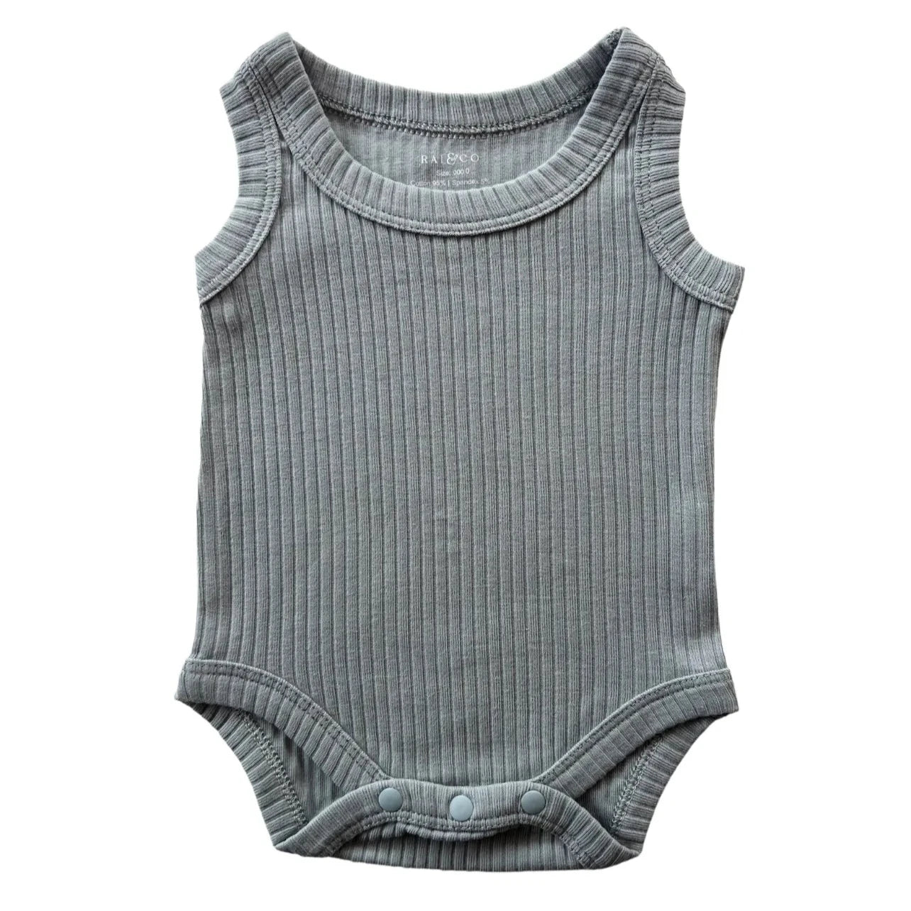 Basic Singlet Bodysuit Sage