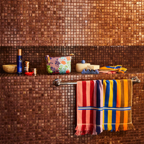 Chiara Bath Hand Towel Azure