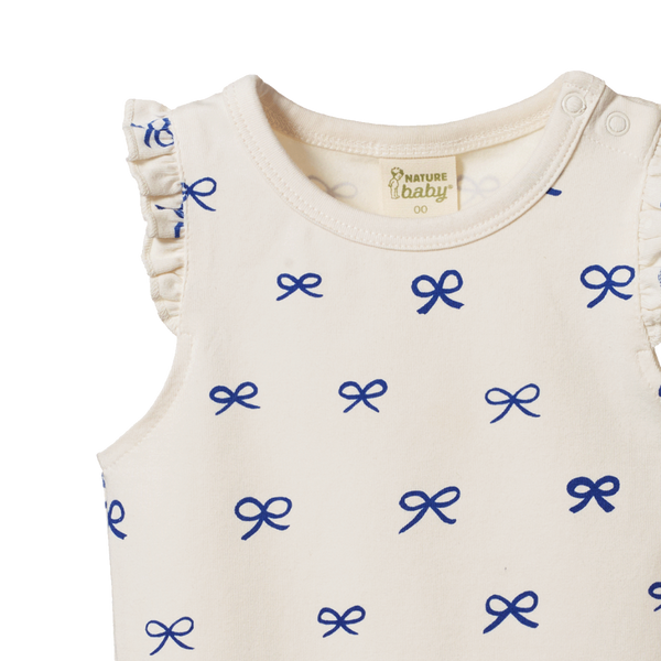 Fleur Bodysuit Ribbons Print