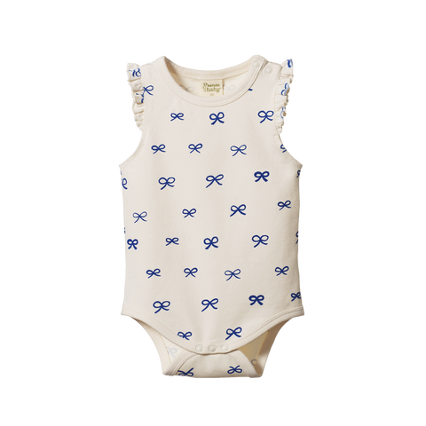 Fleur Bodysuit Ribbons Print