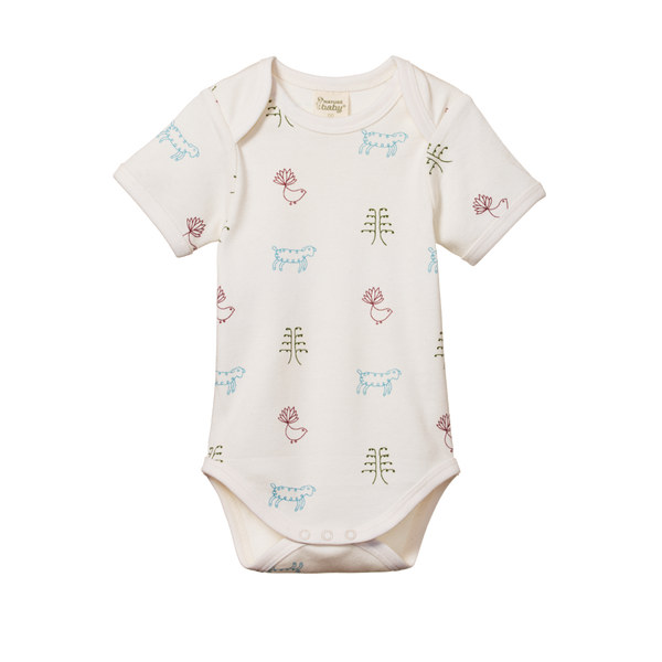 Short Sleeve Nature Baby Print