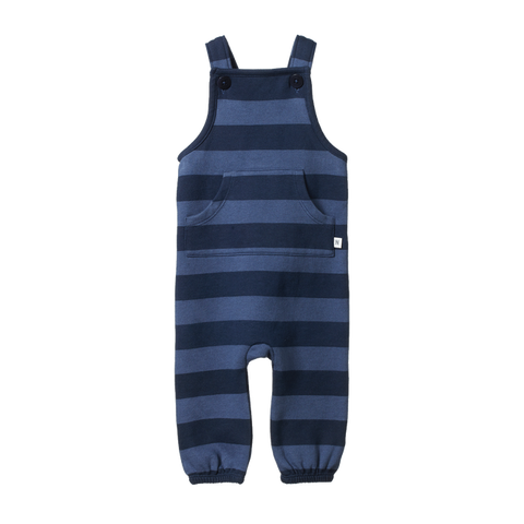 Tobi Overalls Sweatshirting Navy Bold Stripe