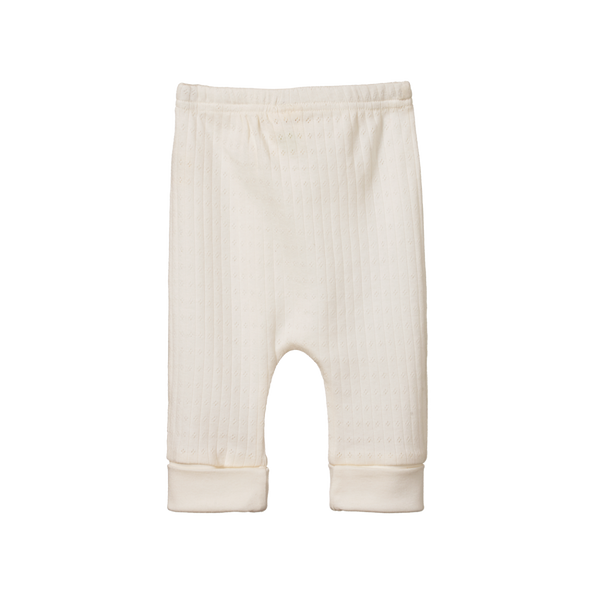 Drawstring Pants Pointelle Natural
