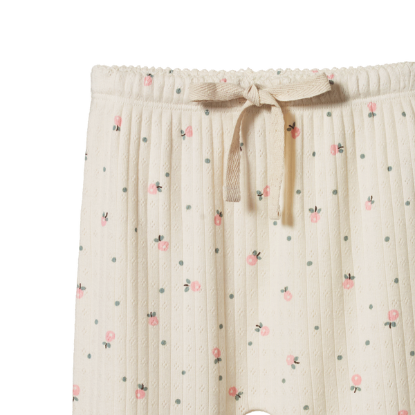 Footed Rompers Pointelle Posey Blossom