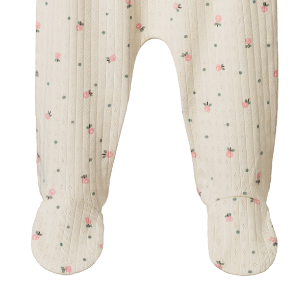 Footed Rompers Pointelle Posey Blossom