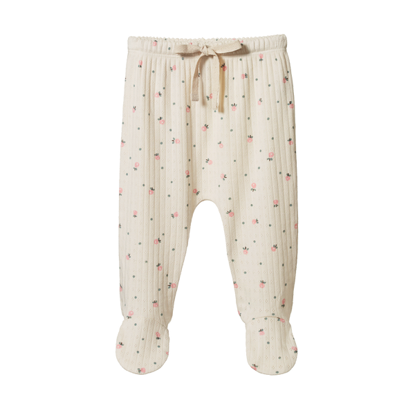 Footed Rompers Pointelle Posey Blossom
