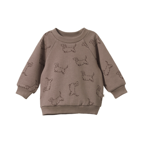 Emerson Sweater Happy Hounds Print