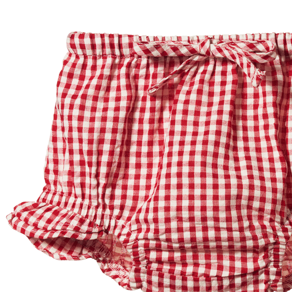 Petal Set Gingham Red Check