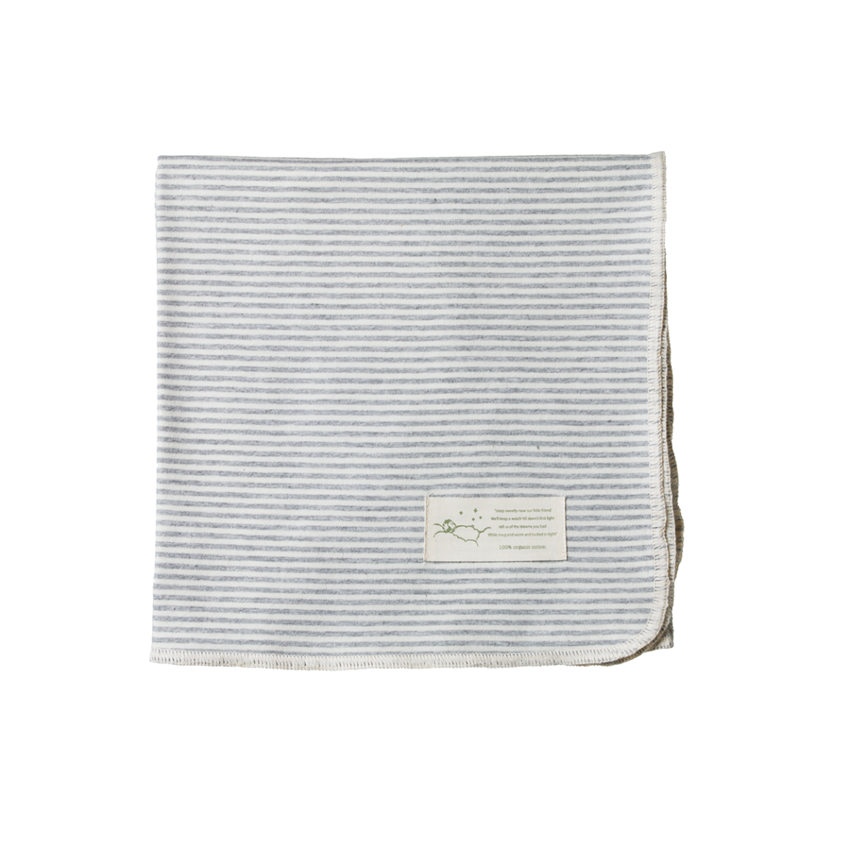 Cotton Wrap Grey Marl Stripe