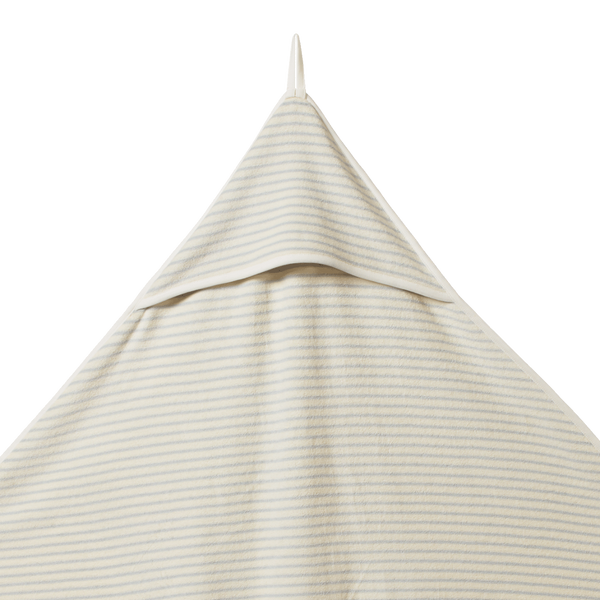 Hooded Towel Aqua Sailor Stripe