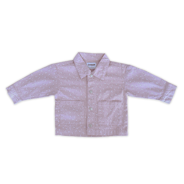 Organic Bloom Denim Shirt Jacket