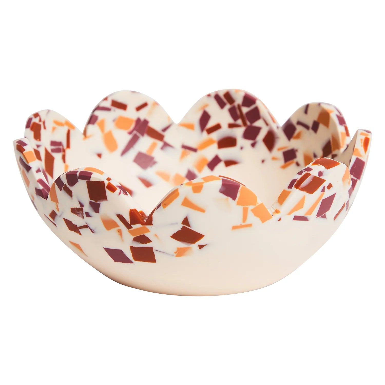 Petal Bowl Nougat Terrazzo