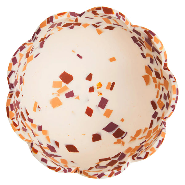 Petal Bowl Nougat Terrazzo