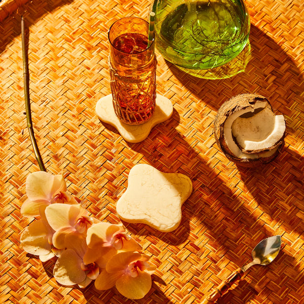 Malorie Coasters Pearl Set of 2