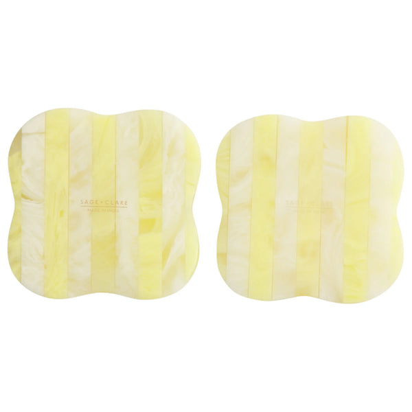 Noellyn Resin Coasters Set of 2 Aspen Gold