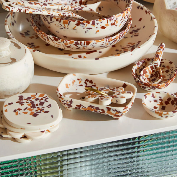 Daja Soap Dish Nougat Terrazzo