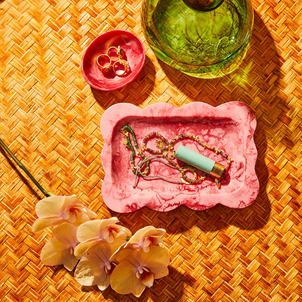 Beau Small Tray Crimson