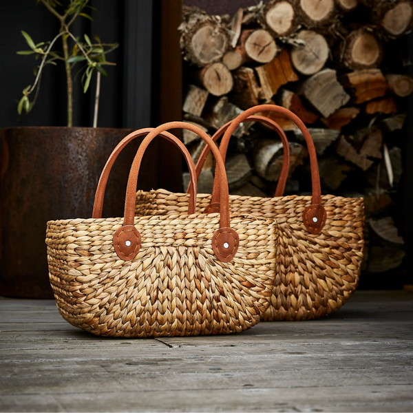 Large Harvest Basket Tan