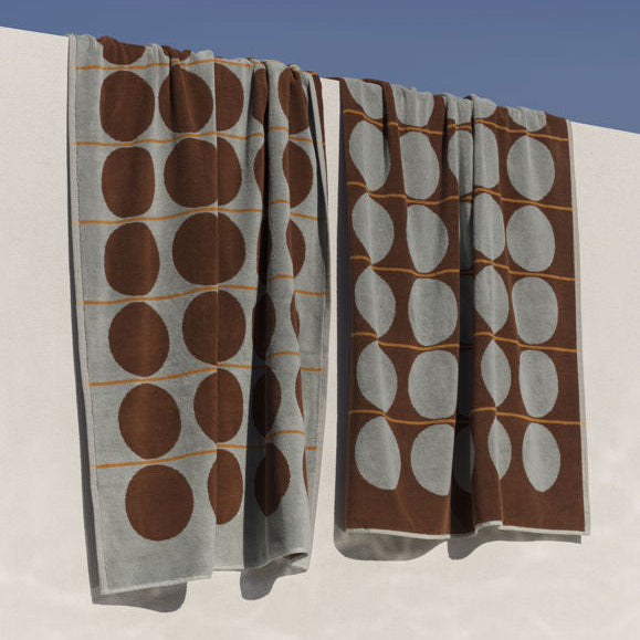 Abacus Beach Towel Mist/Paprika