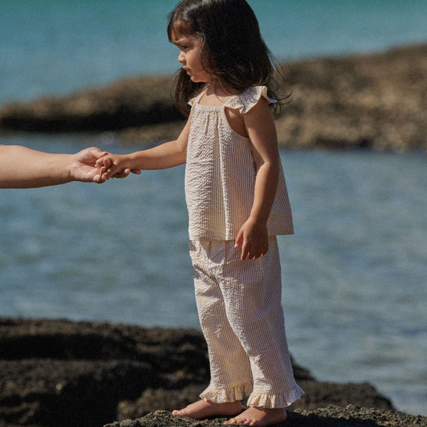 Petal Top Golden Stripe