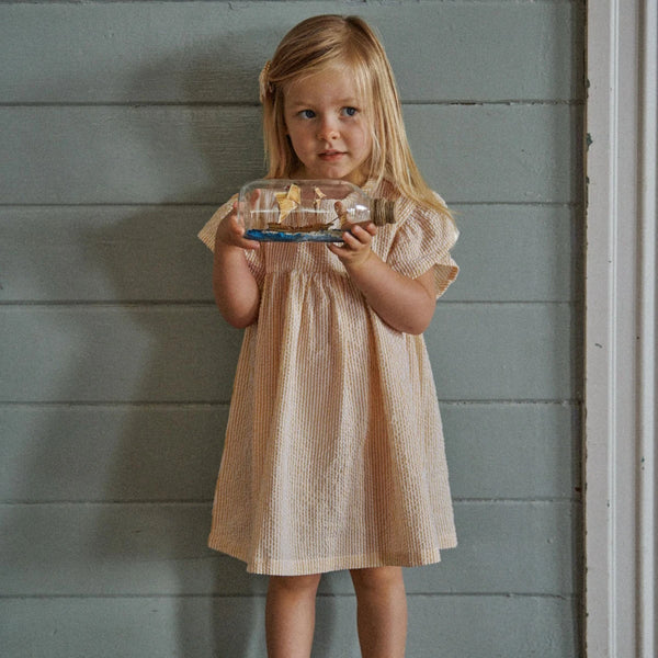 Bonnie Dress Golden Stripe