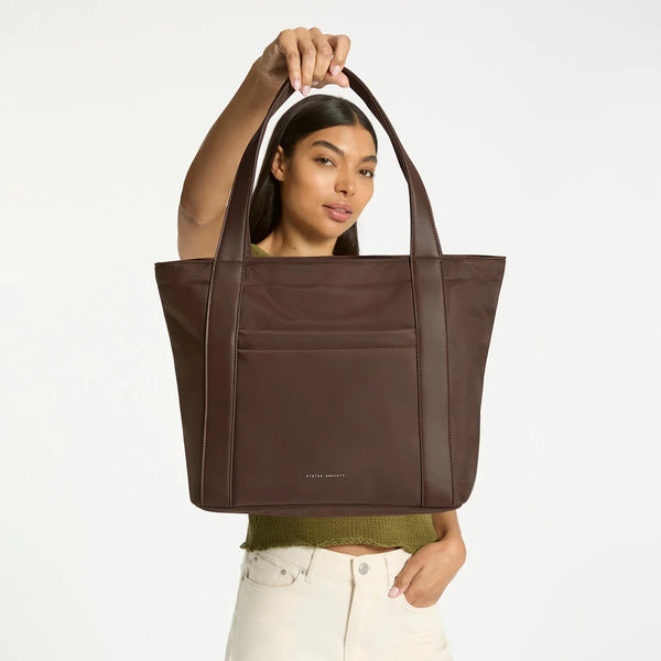 Mikah Truffle Recycled Tote Bag
