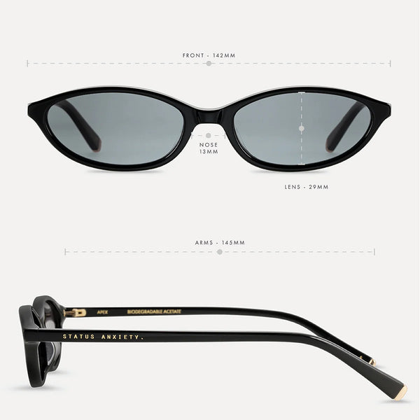 Apex Sunglasses Black/Gold