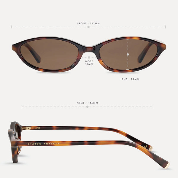 Apex Sunglasses Brown tort/gold