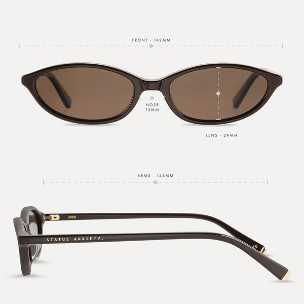 Apex Sunglasses Espresso/Gold