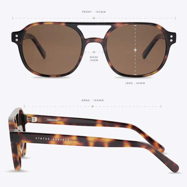 Subliminal Sunglasses Brown Tort